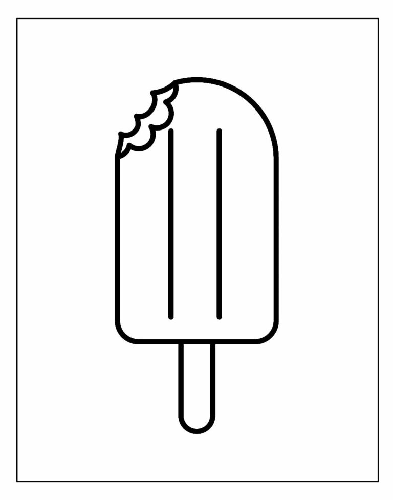 30+ Desenhos para colorir de Picolé - Dicas Práticas