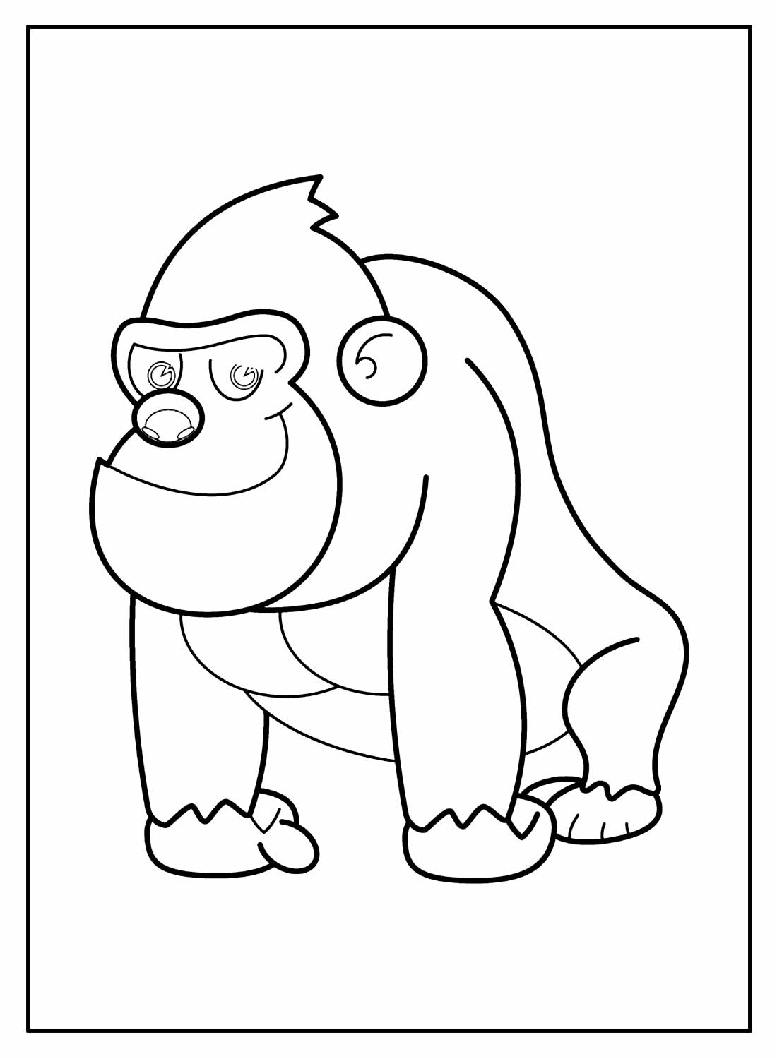 Desenho para colorir - Macaco