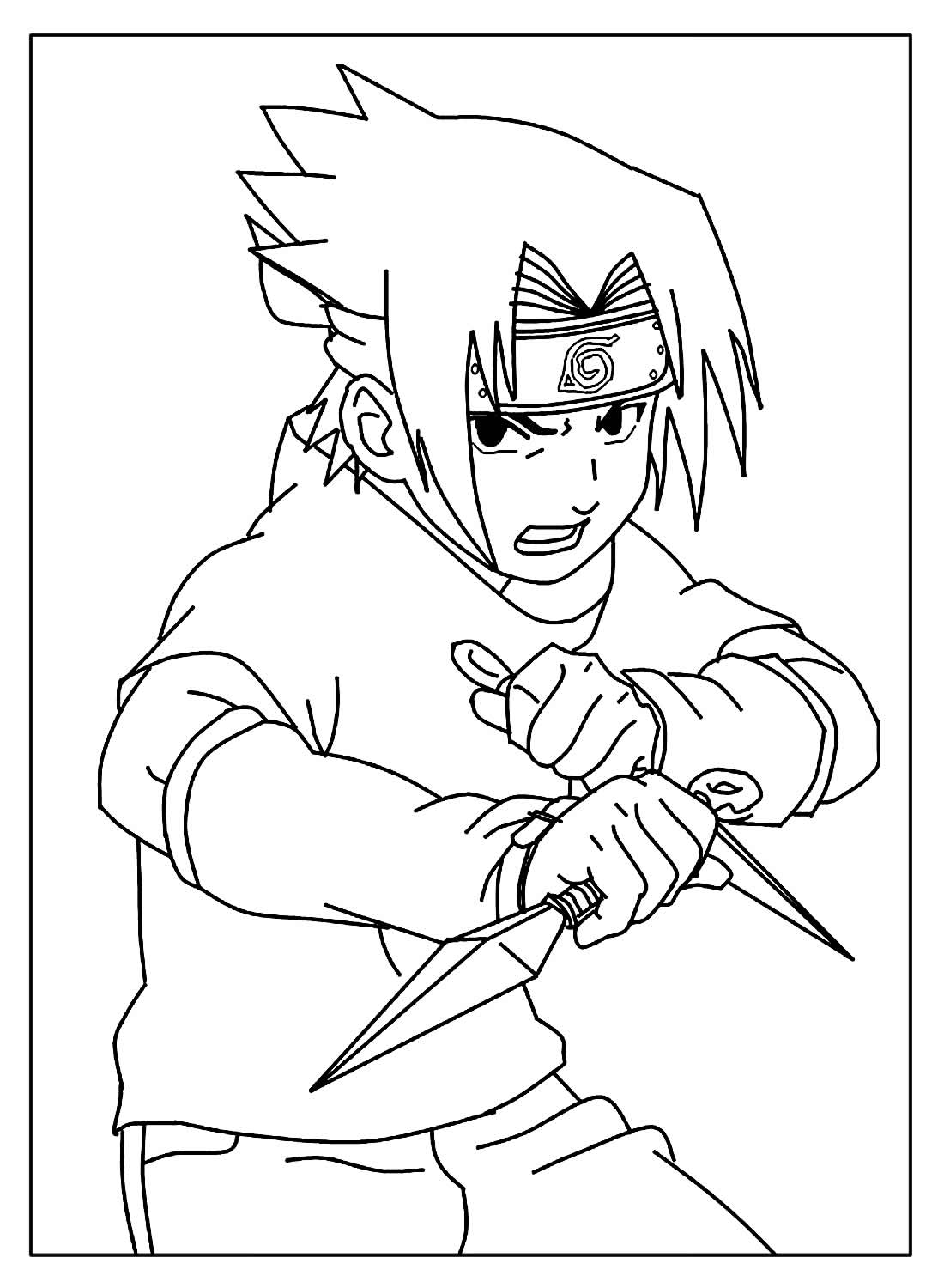 Desenho de Naruto para colorir