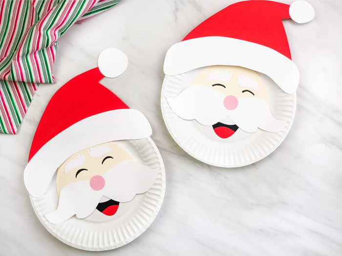 Papai Noel de Papel e Reciclagem com Moldes