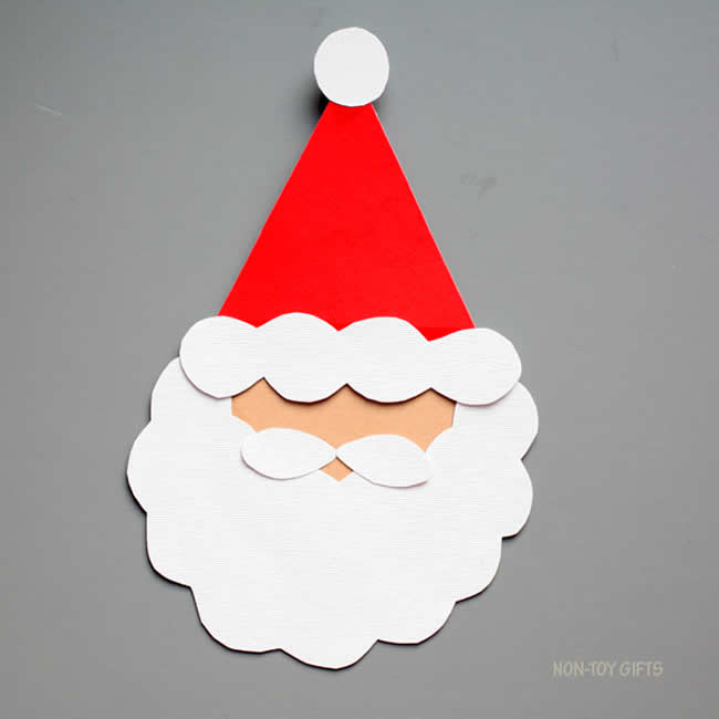 Papai Noel de Papel com Moldes