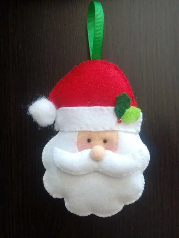 Papai Noel de Feltro com Moldes