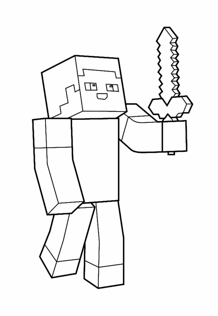 Desenho Minecraft Pintar