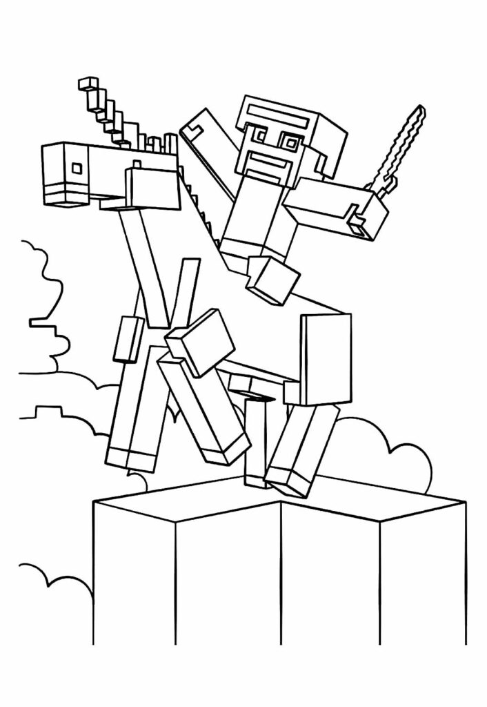 Desenho do Minecraft