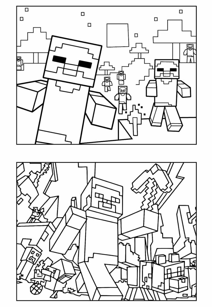 Colorir Desenho Minecraft
