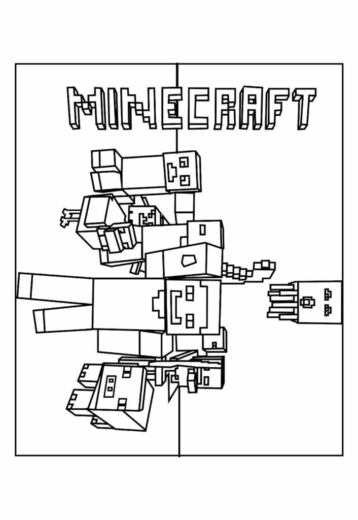 Imprimir Desenho Minecraft