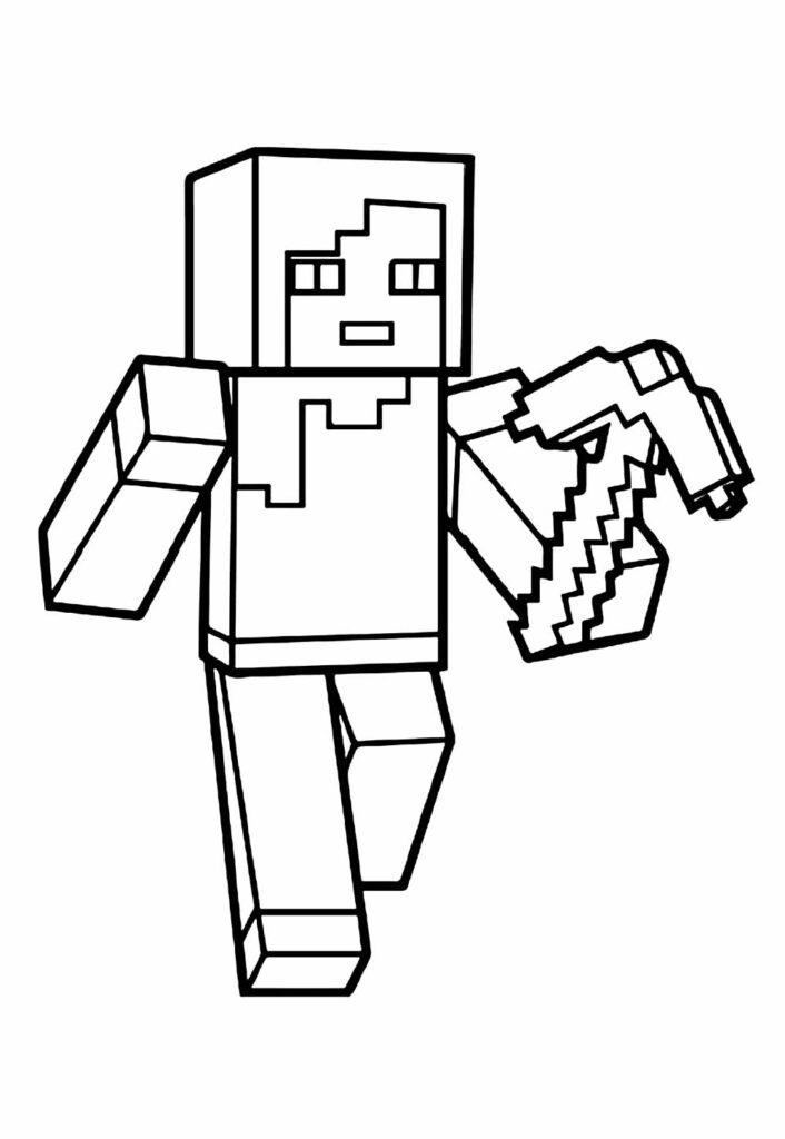 Desenho Minecraft Colorir