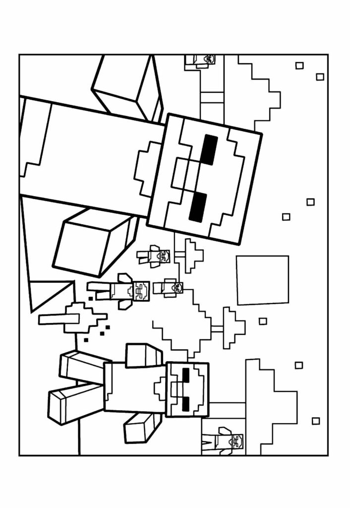 Desenho Minecraft Colorir