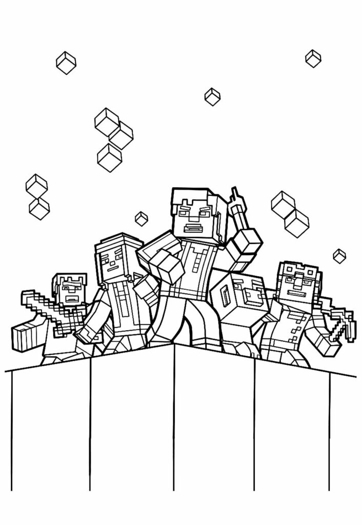 Desenho de Minecraft