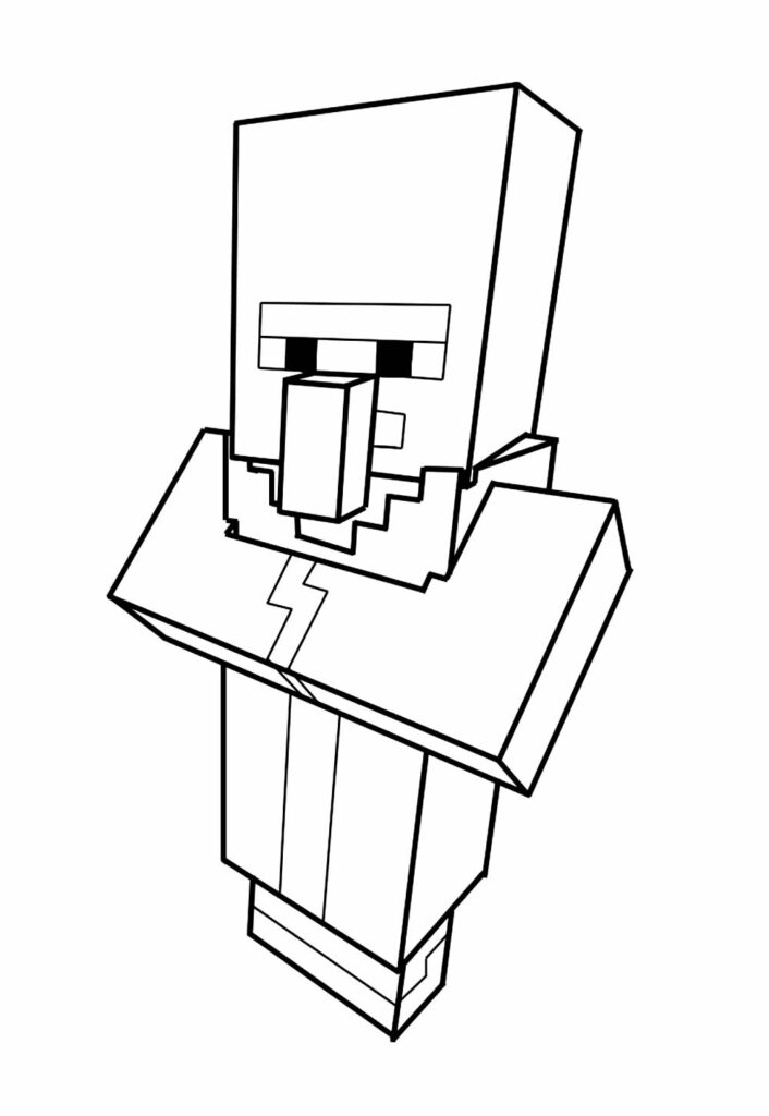 Minecraft para colorir e pintar