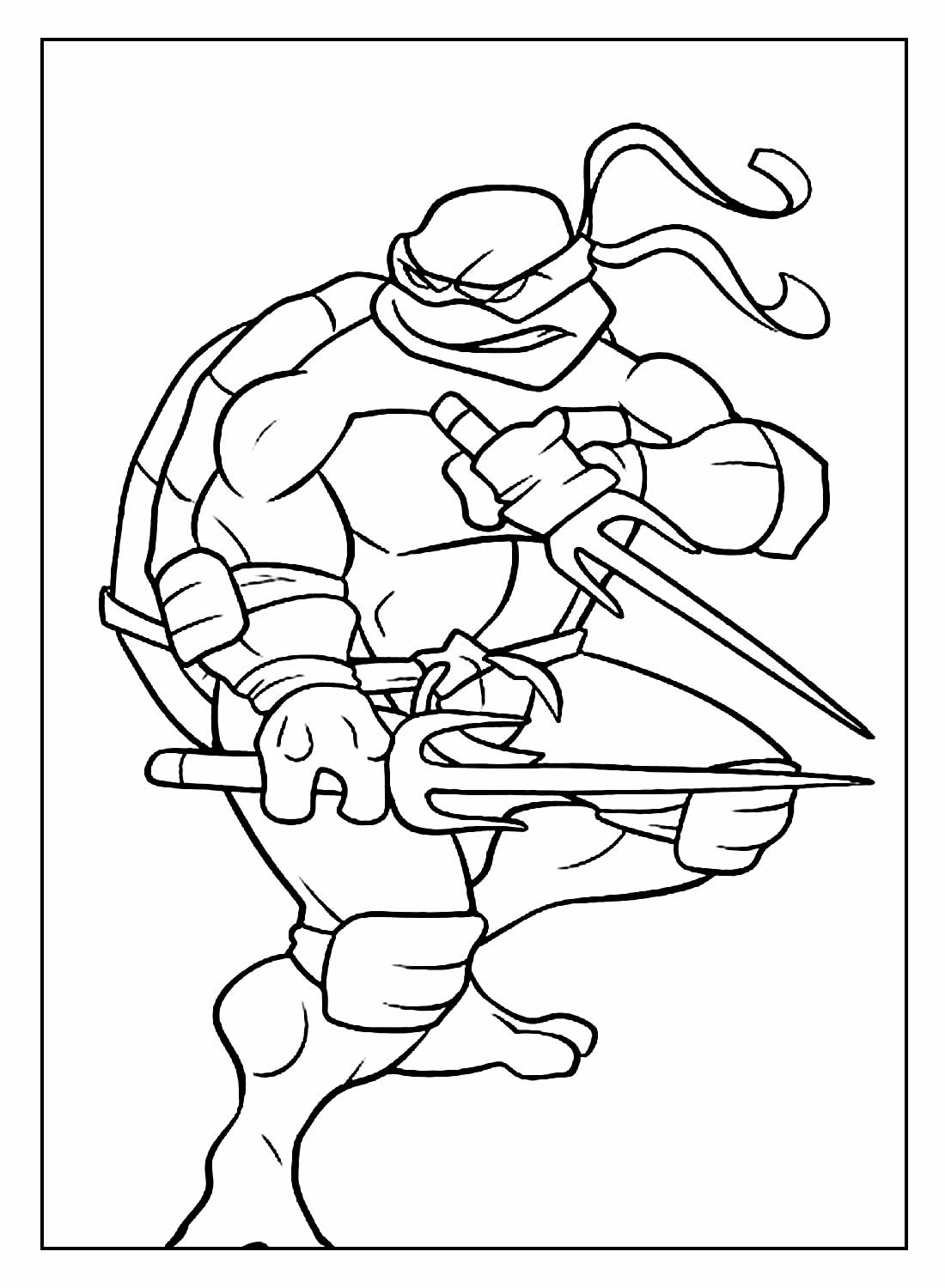 Desenhos Tartarugas Ninjas para colorir