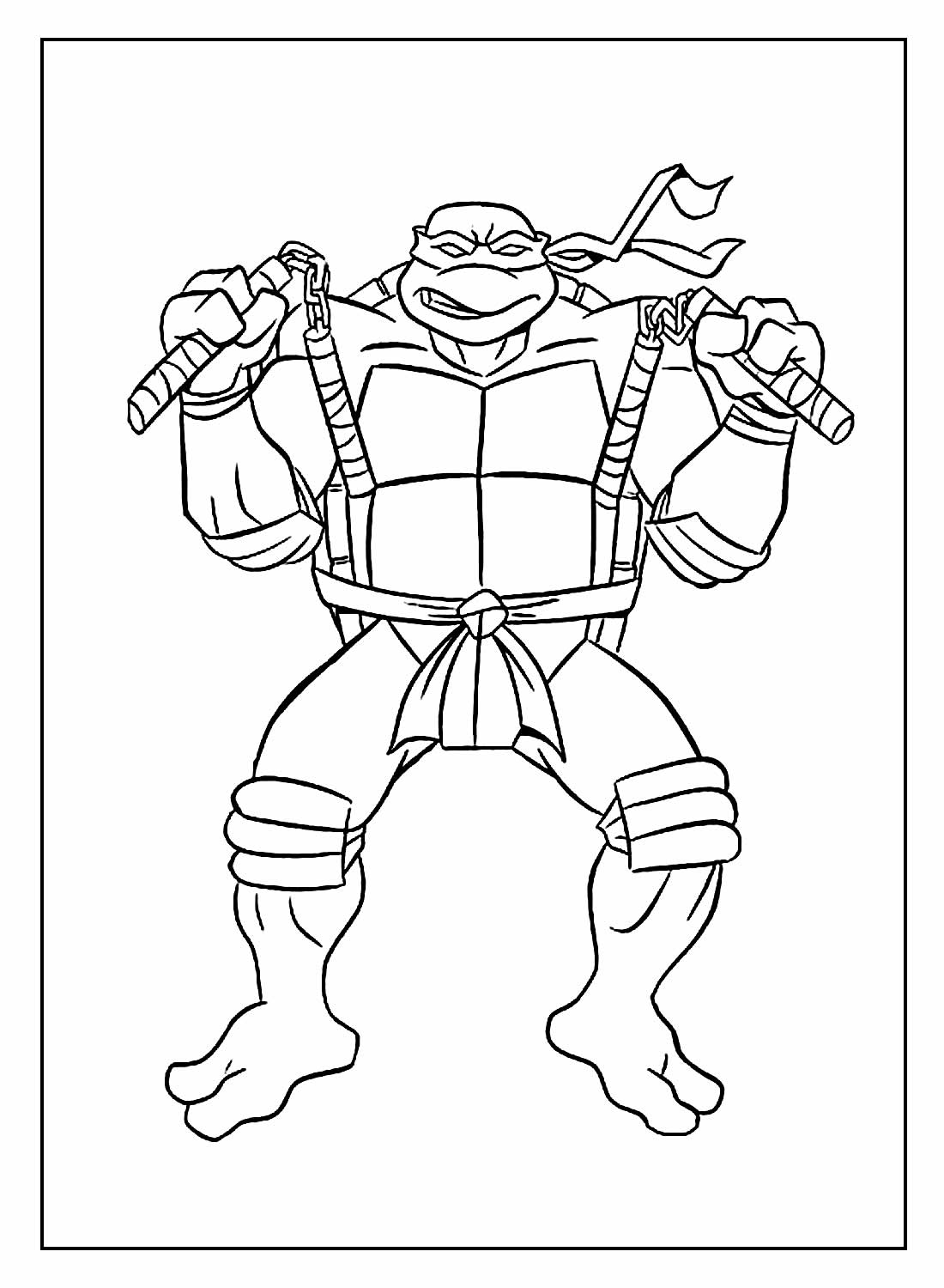 Desenhos Tartarugas Ninjas para colorir