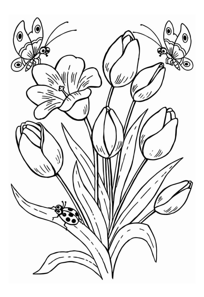 Desenho de Flores