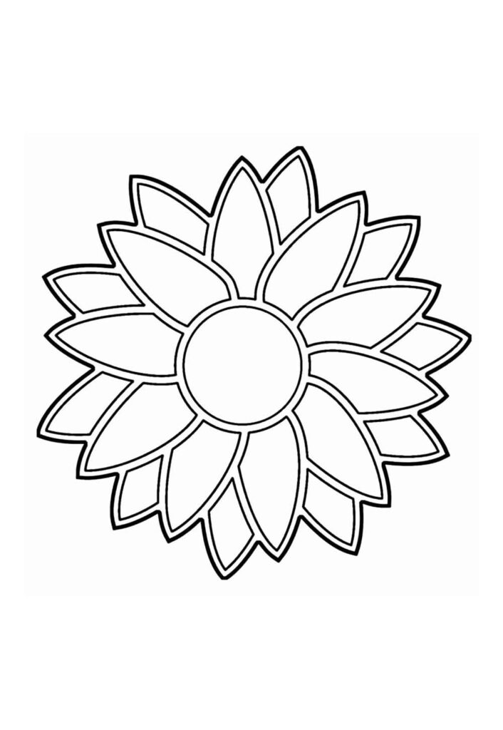 Desenho de Flor para pintar