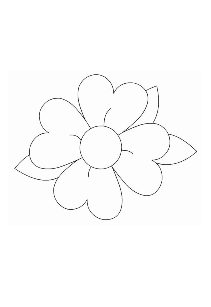 Desenho de Flor para pintar