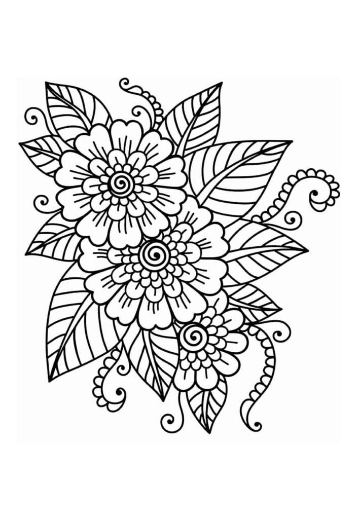 Desenho de Flores