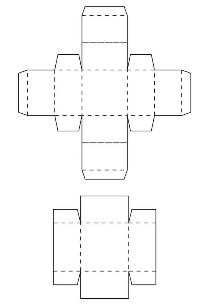 Molde de Caixa de Papel