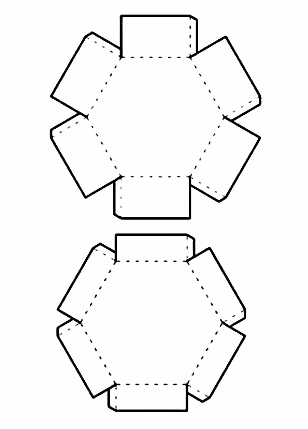 Molde de Caixinha de Papel