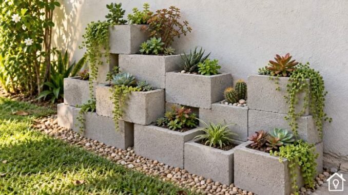 Decoração com Blocos de Concreto