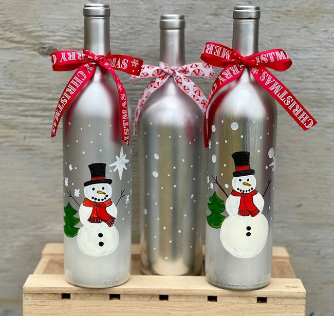Decoração com Garrafas para o Natal