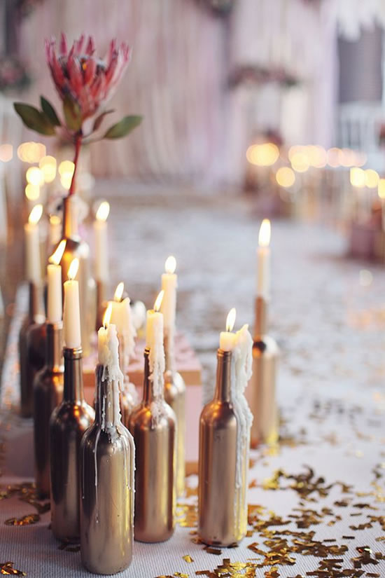 Decoração com Garrafas para o Natal