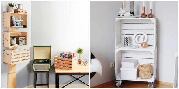 Decoração com Caixotes