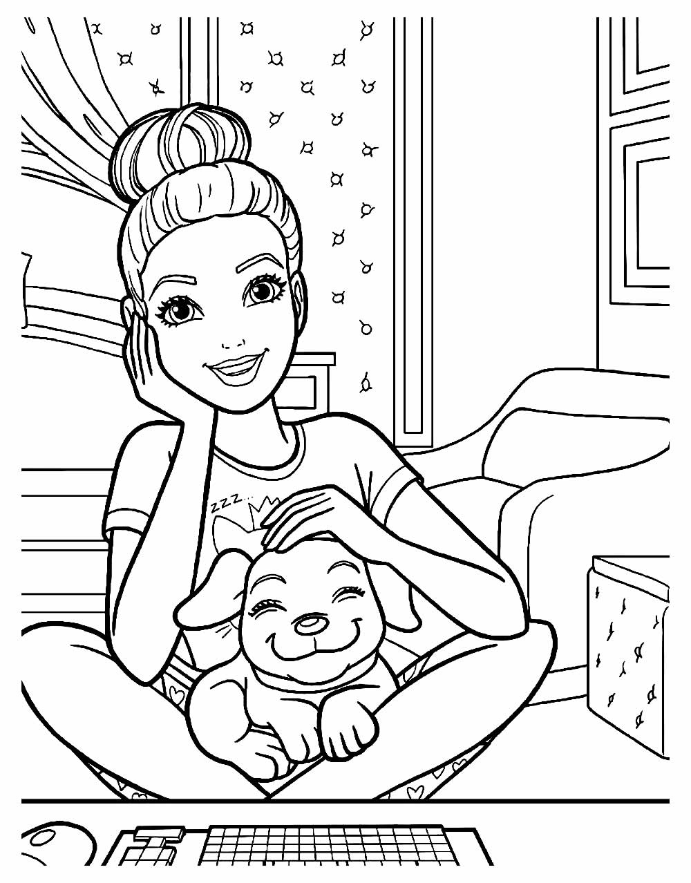 Desenhos da Barbie para colorir e pintar