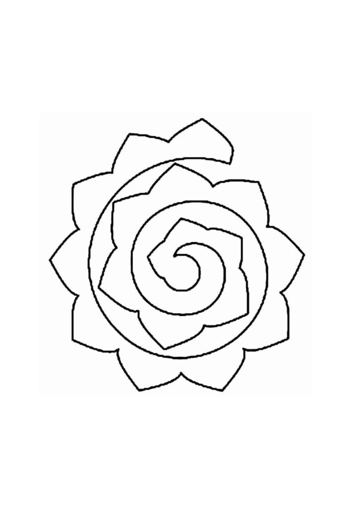Molde de Flor Espiral