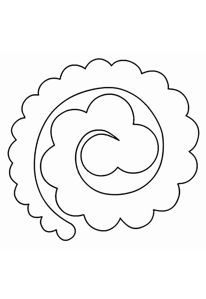 Molde de Flor Espiral