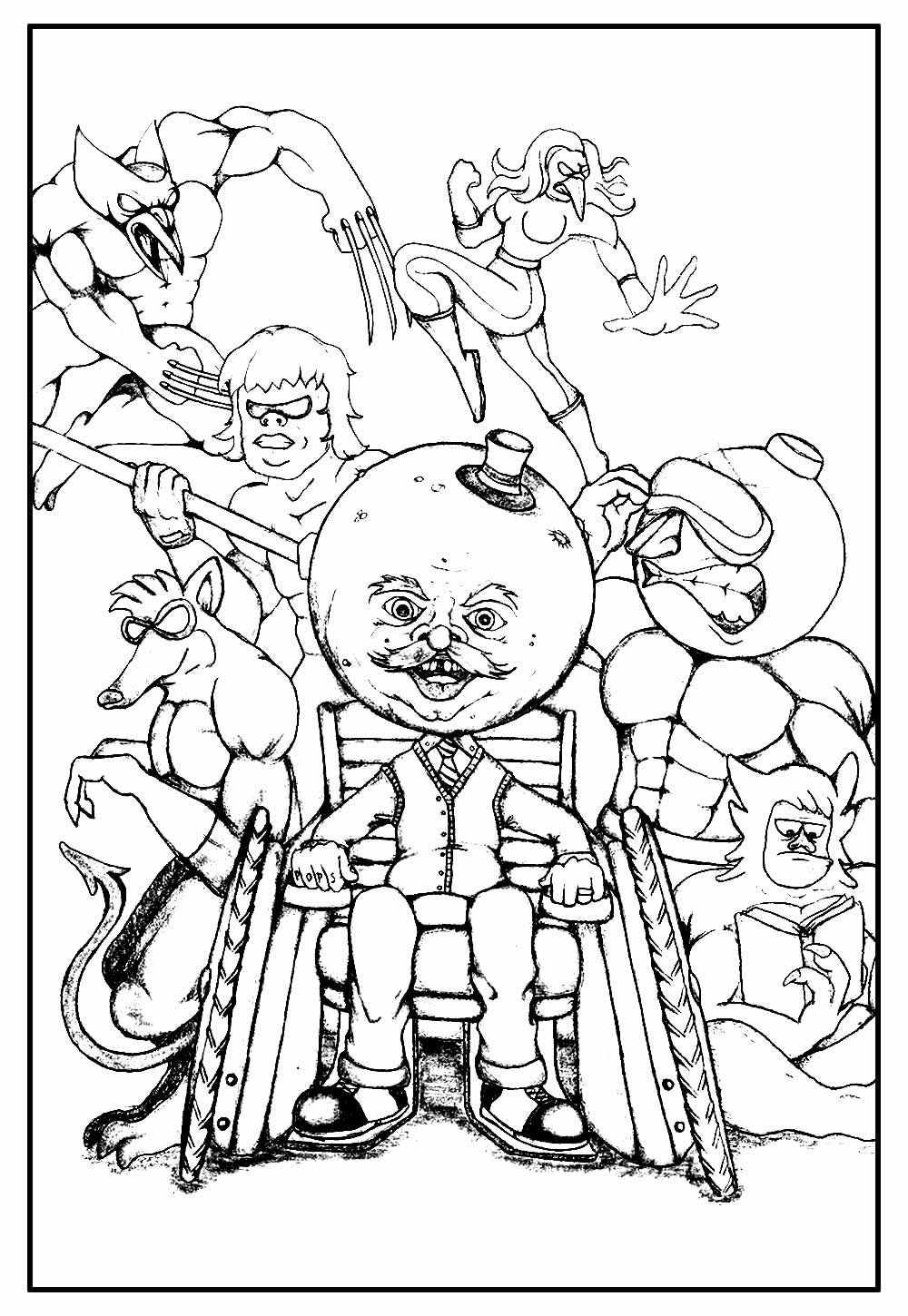 Desenho para colorir de Apenas um Show