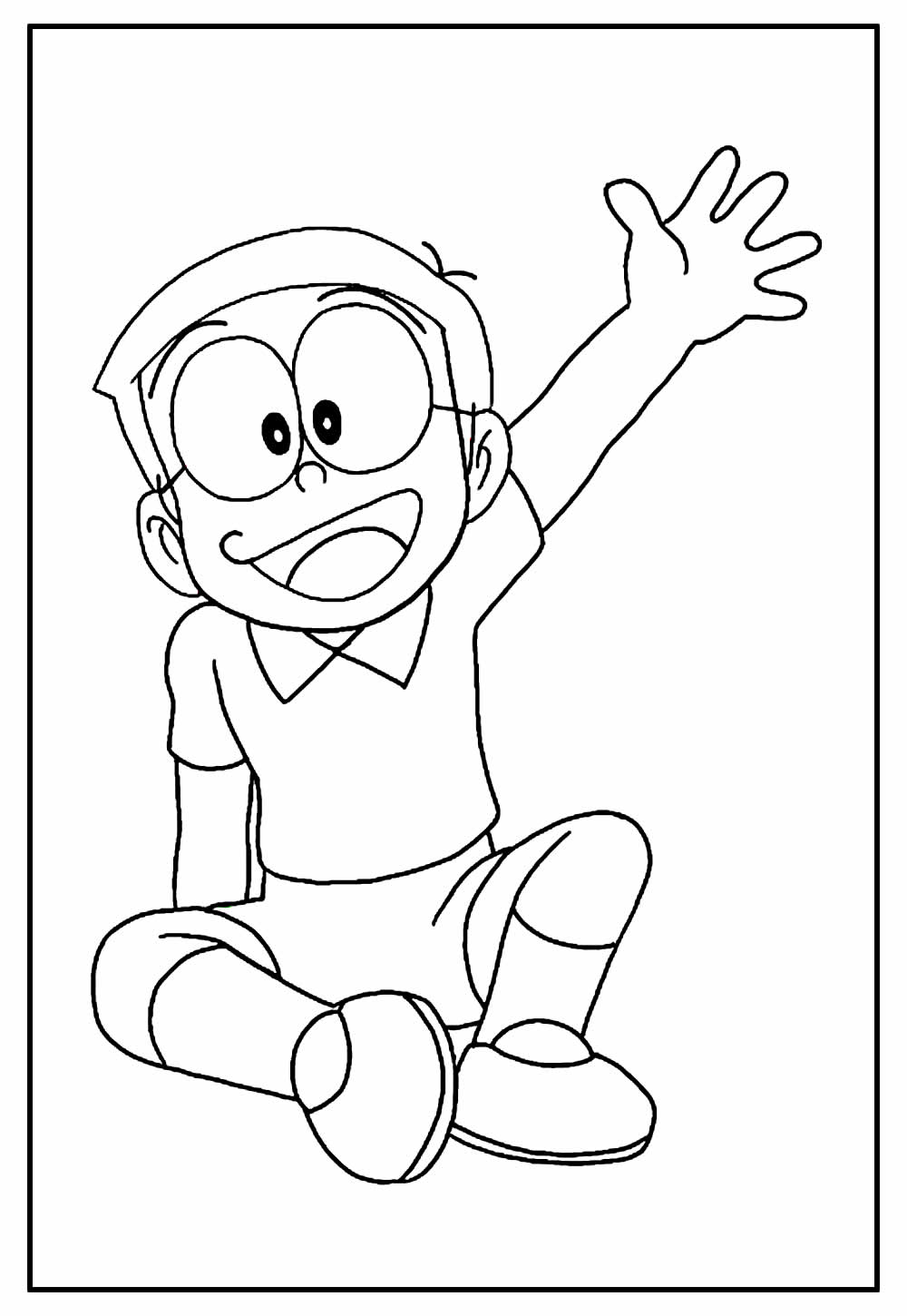 Desenho para colorir de Doraemon