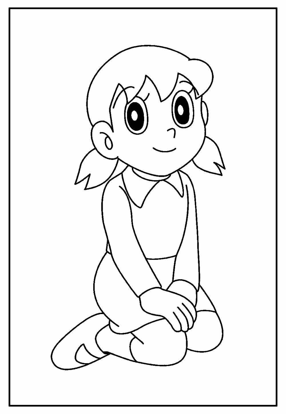 Desenho para pintar e colorir - Doraemon