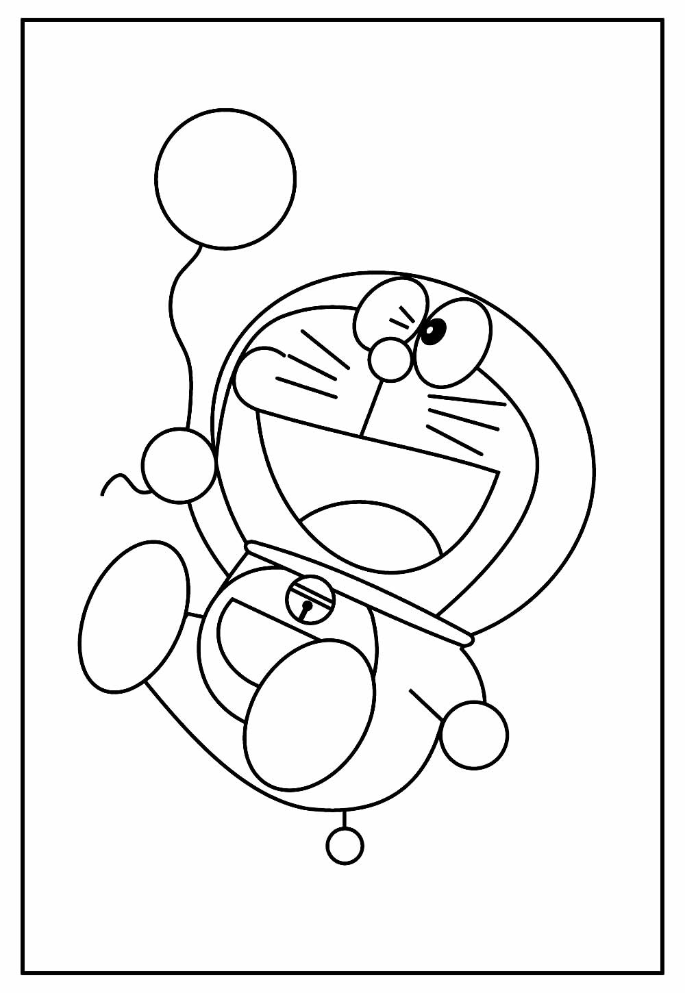 Desenho para colorir de Doraemon