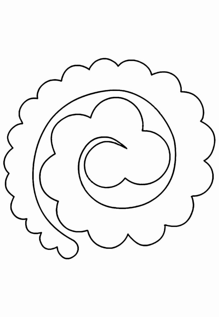 Molde de Flor em Espiral