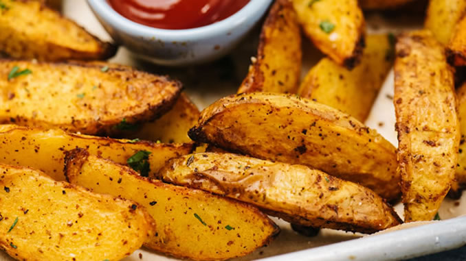 Receita de Batata Frita Rústica na Air Fryer