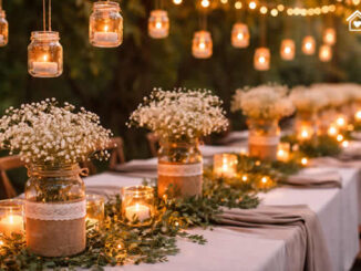 Decoração com Potes de Vidro para Casamentos