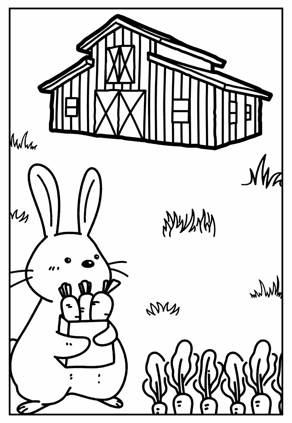 Desenho de Coelho para colorir