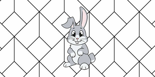 Desenhos de Coelhos para pintar