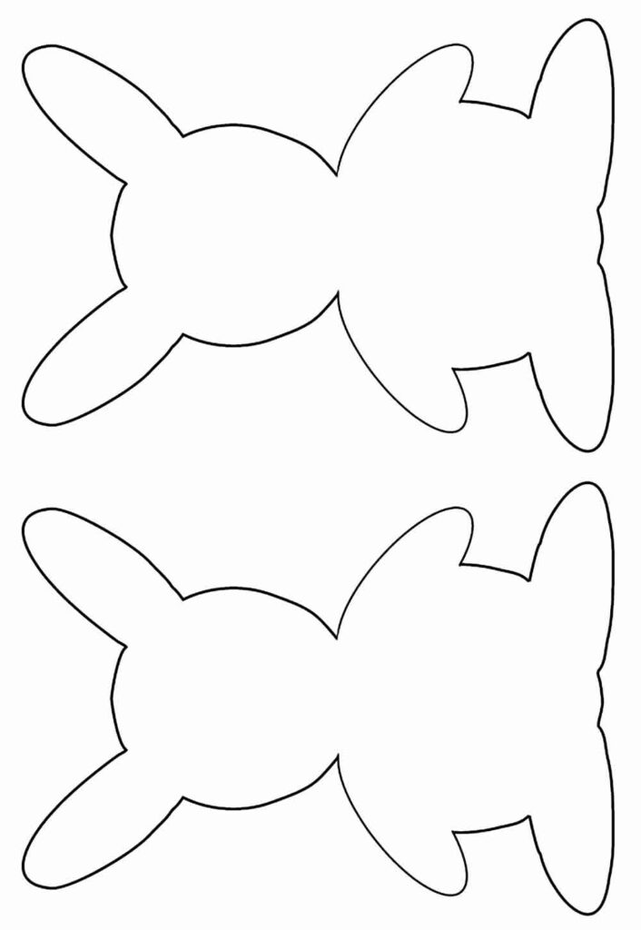 Molde para Coelhinho de Páscoa