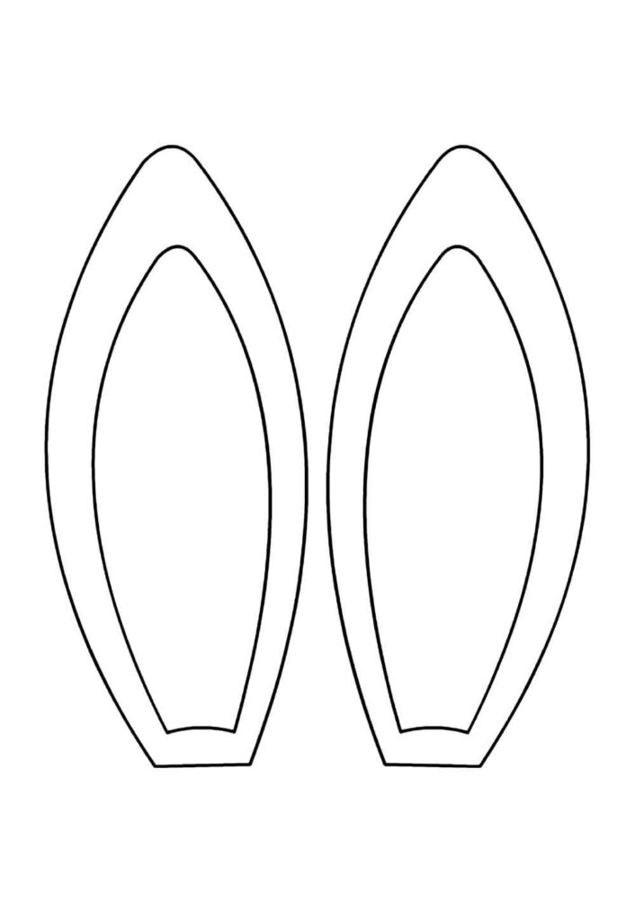 Moldes de Orelhinhas de Coelho