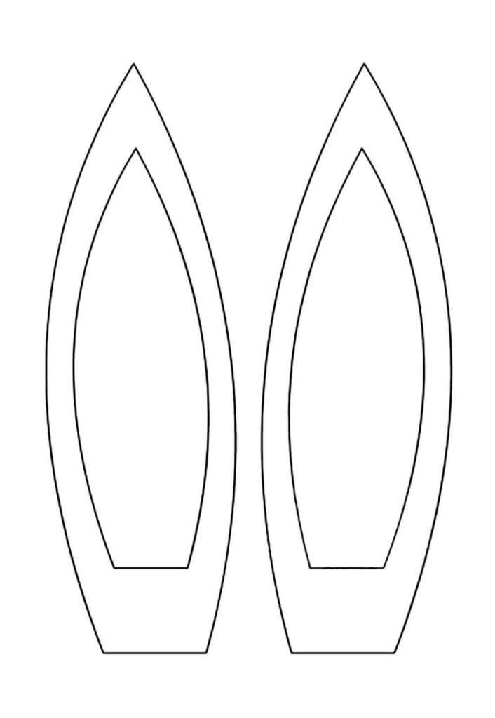 Molde Orelhinhas de Coelho