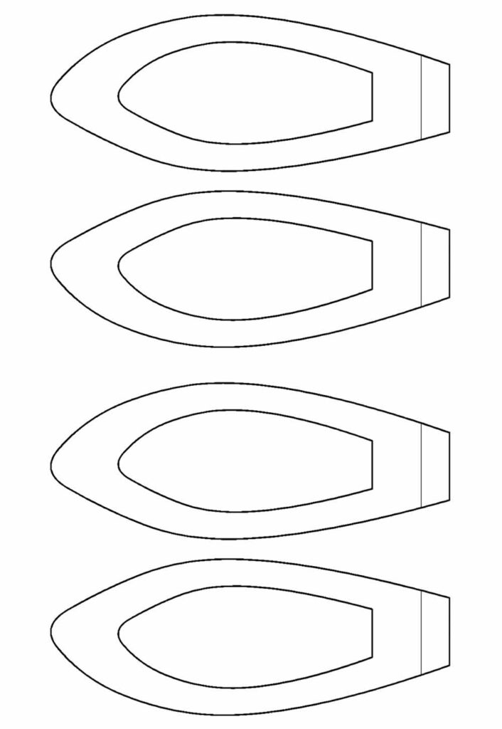 Moldes de Orelhas de Coelhinhos