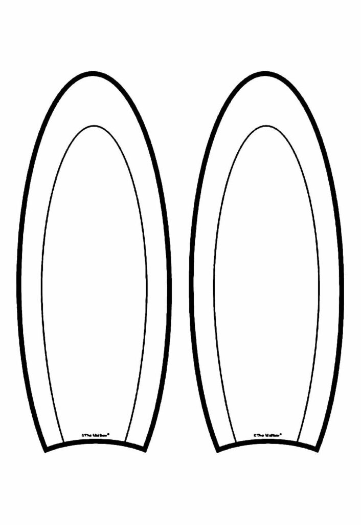 Moldes de Orelhas de Coelhinhos para Imprimir