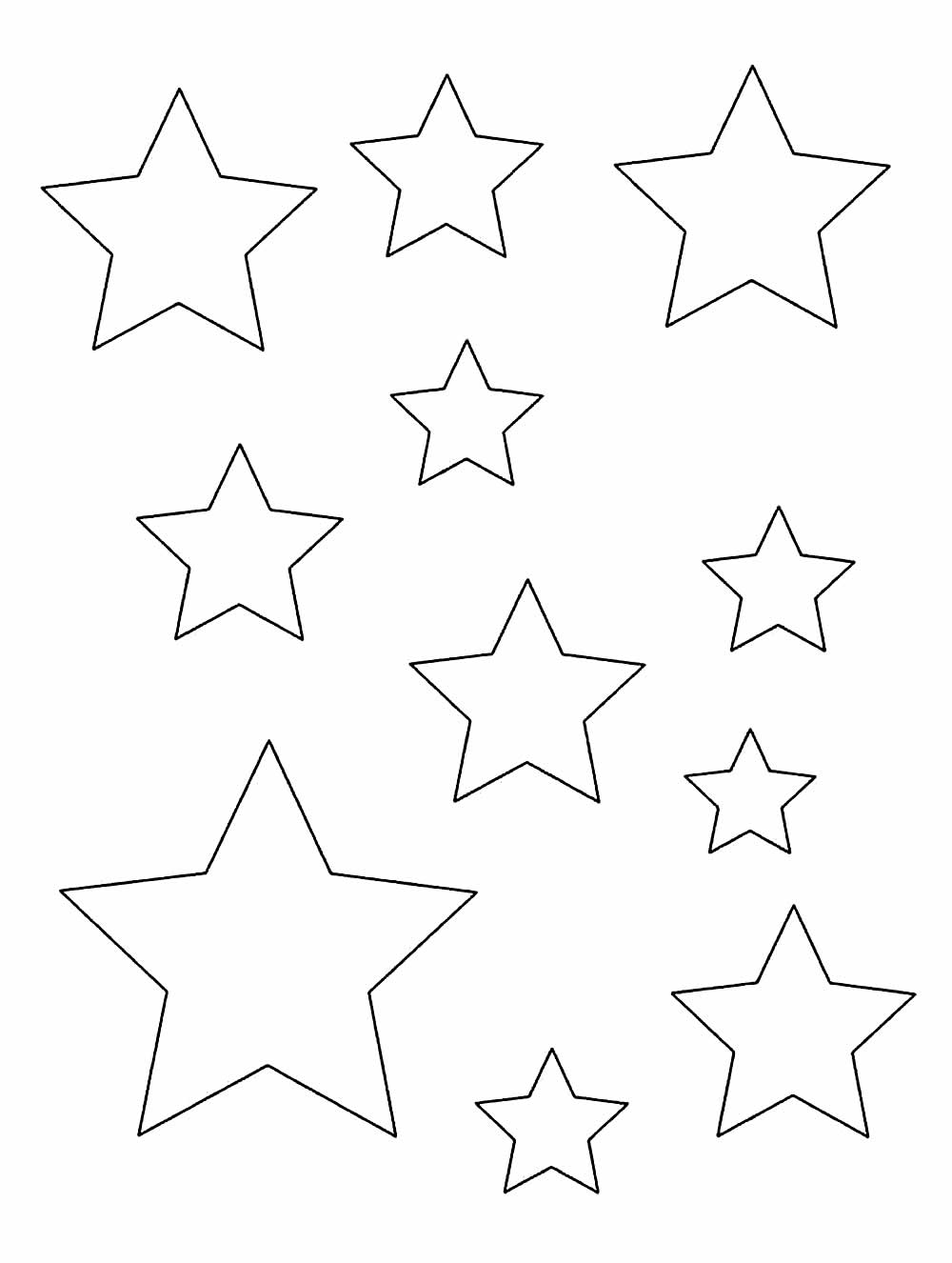 Moldes de Estrelinhas