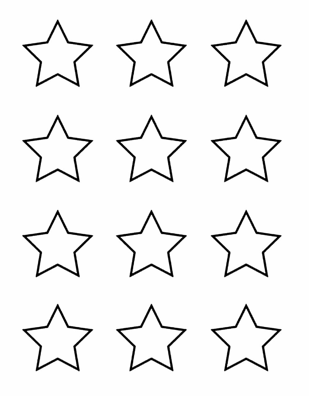 Moldes de Estrelinhas