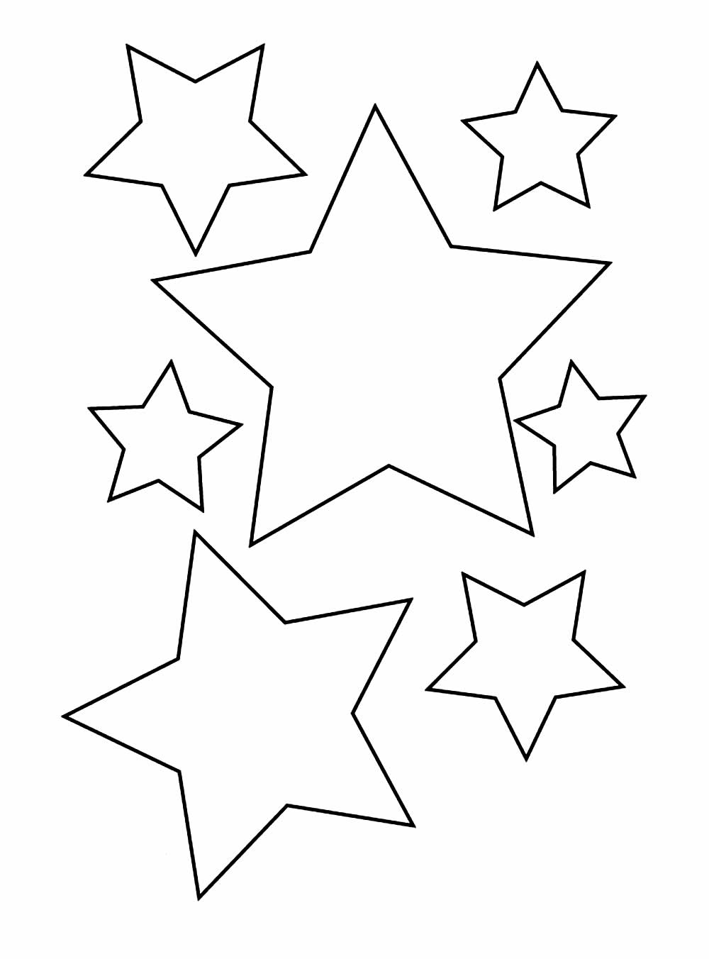 Moldes de Estrelas e Estrelinhas