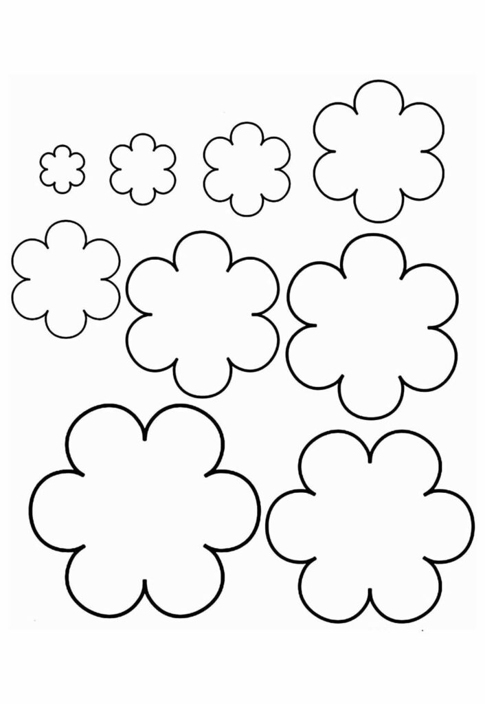 Moldes Flores para Imprimir