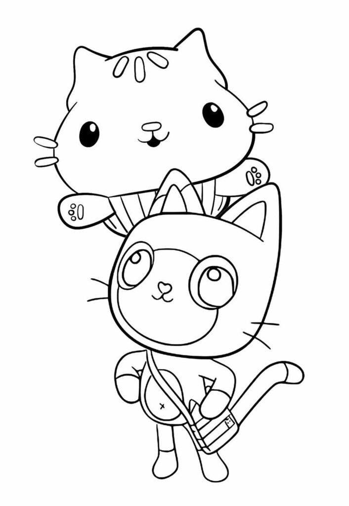 Desenho de Gatinhos da Casa Mágica da Gabby