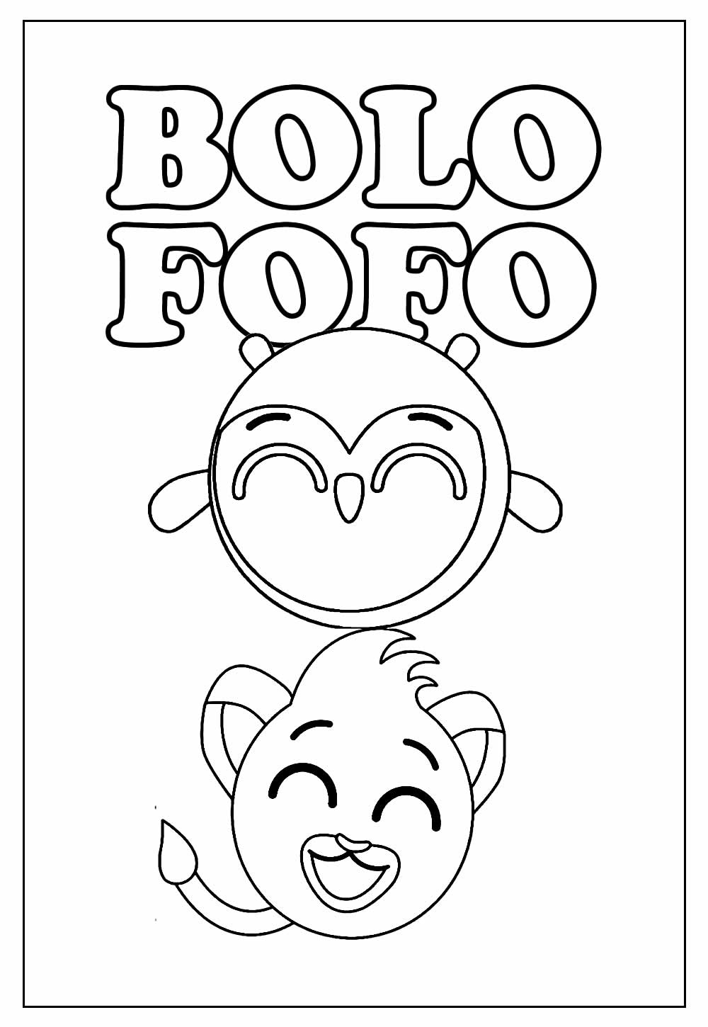 Bolofofos Desenho para Imprimir - Desenho para Colorir