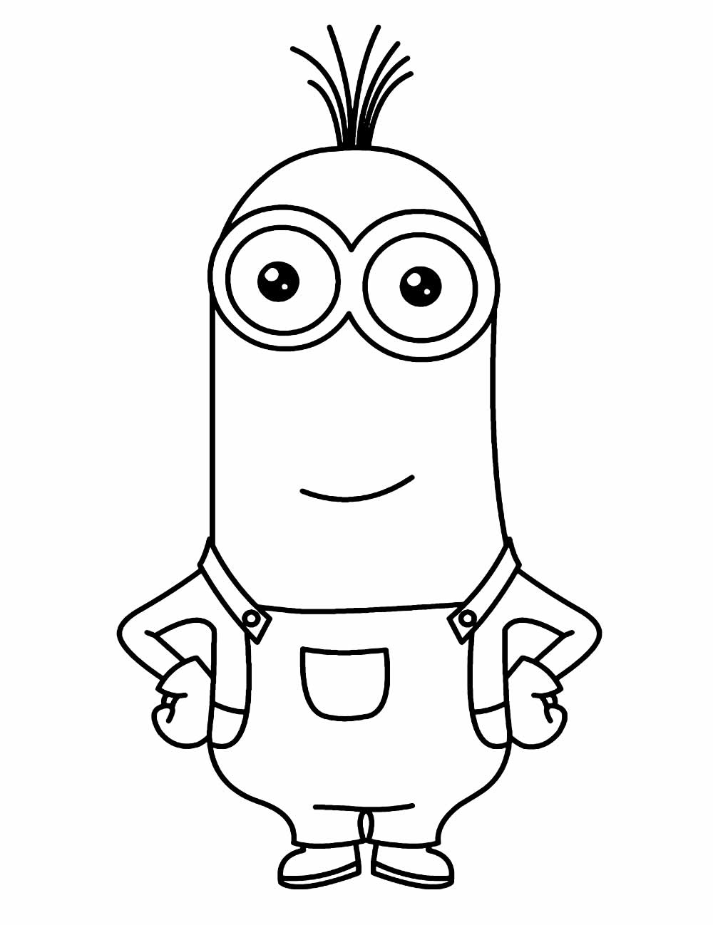 Desenho de Minions para colorir